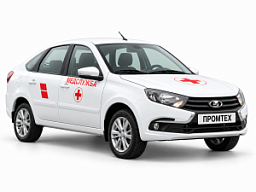 Санитарный автомобиль на базе Lada Granta для Медслужбы - фото Медицинские автомобили